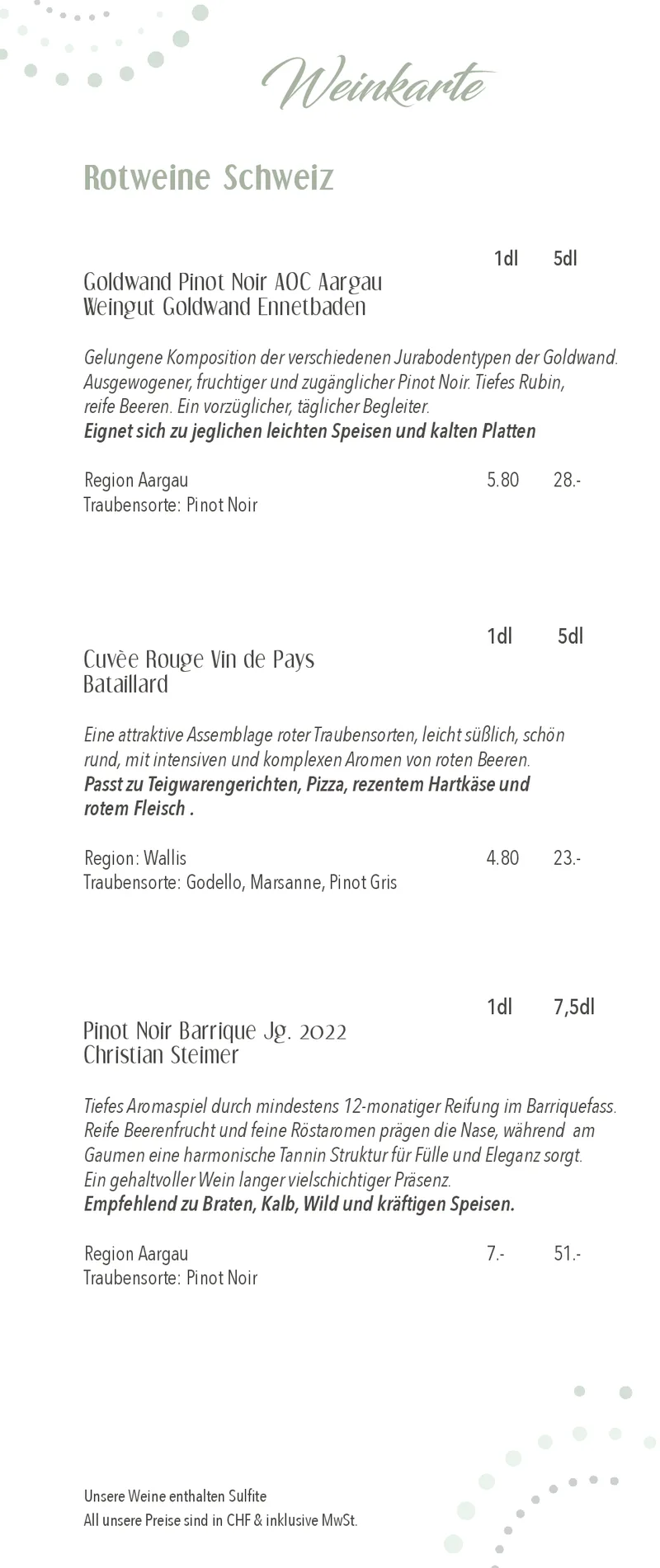 Weinkarte, Seite 4 von 4